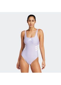Damen Badeanzug "3S UBACK SUIT", lila, sportlich, Gr. 36, adidas Performance, Obermaterial: 78% Polyester, 22% Elasthan, Badeanzüge
