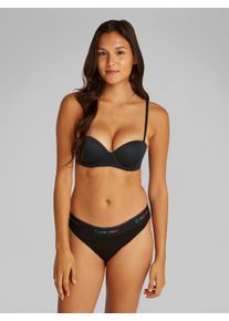 Damen Balconnet-BH "PUSH UP STRAPLESS", Calvin Klein Underwear, Gr. 75, schwarz, Obermaterial: 79% Polyamid, 21% Elasthan, unifarben, casual, BHs,
