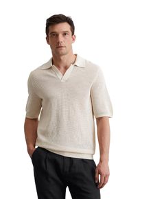 Marc O'Polo MARC O'POLO Herren Rundhalspullover "aus Bio-Baumwolle und Leinen", weiß, casual, Gr. XL, unifarben, Obermaterial: 85% Baumwolle, 15% Leinen, Pullover