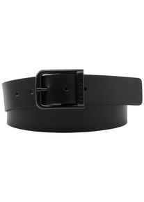 Levi's LEVI'S Damen Ledergürtel "ALDERPOINT METAL GÜRTEL", schwarz, casual,modisch, Gr. 80, unifarben, Rindsleder, Gürtel, ADLERPOINT METAL BELT