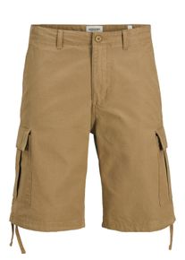 Jack & Jones JACK & JONES Herren Cargoshorts "JPSTCOLE BARKLEY JJCARGO SHORTS SN", braun, Basic, Gr. S, unifarben, Web, Obermaterial: 100% Baumwolle, Hosen, mit