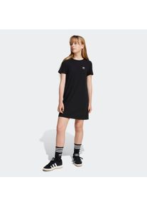 Mädchen Shirtkleid "RIB DRESS", schwarz, sportlich, Gr. 146, adidas originals, Obermaterial: 44% Viskose, 26% Polyester, 12% Elasthan, 9% Baumwolle,