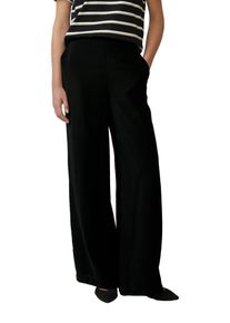 s.Oliver Damen Stoffhose, schwarz, casual, Gr. 40, unifarben, Obermaterial: 84% Viskose, 16% Polyamid, Hosen, mit Taschen