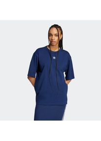 Damen T-Shirt "ESS BOYFR TEE", blau, sportlich, Gr. XS, adidas originals, Obermaterial: 100% Baumwolle, Shirts