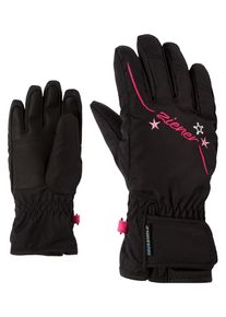 Ziener Kinder Skihandschuhe "LULA AS Girls Junior", schwarz, Gr. 3,5, Kunstfaser, Handschuhe