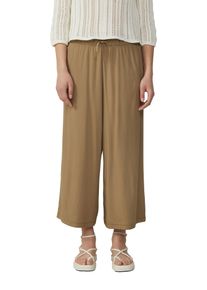 QS Damen Culotte, grün, casual, Gr. 36, unifarben, Obermaterial: 100% Viskose, Hosen, mit elastischem Bund und Tunnelzug