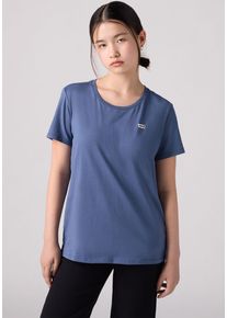 LEVI'S KIDS Mädchen T-Shirt "LVG BATWING CHEST HIT TEE", blau, casual, Gr. 6, Jersey, Obermaterial: 100% Baumwolle, Shirts, for GIRLS