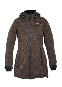 DEPROC Active Damen Strickmantel "ELKFORD LONG WOMEN", braun, casual, Gr. 36, 100% Polyester, Mäntel, auch in Großen Größen erhältlich