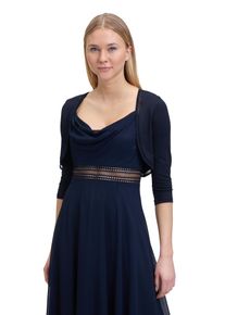 Vera Mont Damen Bolerojacke "Vera Mont Bolero-Jacke figurbetont", blau, festlich, Gr. 40, Jersey, Obermaterial: 92% Viskose, 8% Elasthan. Besatz: