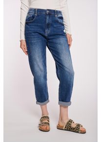 Haily's HAILY’S Damen High-waist-Jeans "LG HW C JN Mirell", blau, feminin, Gr. S, unifarben, Denim/Jeans, Obermaterial: 95% Baumwolle, 3% Polyester, 2%