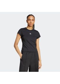 Damen T-Shirt "ESS SLIM TEE", schwarz, sportlich, Gr. S, adidas originals, Obermaterial: 100% Baumwolle, Shirts