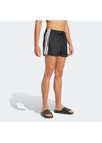 Herren Badeshorts "3S BLD SH 3IN", schwarz-weiß, sportlich, Gr. XXL, adidas Performance, Gewirkt, Obermaterial: 100% Polyester, Badehosen