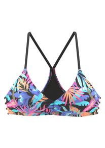 Bench. Damen Triangel-Bikini-Top "Pitch", bunt, Gr. 36, bedruckt, Microfaser, Polyamid, Bikini-Oberteile, mit stylischer Rückenlösung