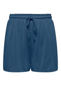 Only Damen Shorts "ONLHANNAH STRING SHORTS JRS", blau, modisch, Gr. XS, unifarben, Obermaterial: 67% Viskose, 33% Polyester, Hosen