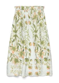 Véro Moda VERO MODA Damen Maxirock "VMJOSIE 7/8 SKIRT WVN GA"cloud dancer aop:mea, casual, Gr. S, bedruckt, Obermaterial: 83% Viskose, 17% Nylon, Röcke
