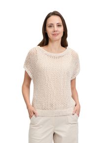 BETTY & CO BETTY & CO Damen Stricktop "Betty & Co Strickpullover mit Effektgarn", grau, feminin, Gr. 46, Strick, Obermaterial: 38% Baumwolle, 36% Polyester, 26%
