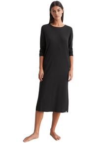 Marc O'Polo MARC O'POLO Damen Nachthemd "Minimal Hybrid", Gr. S, schwarz, Feinripp, Obermaterial: 56% Baumwolle, 37% Modal, 7% Elasthan, unifarben, casual,