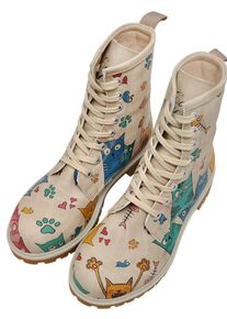 DOGO Damen Schnürboots "Boots There Is Always Hope Damen Boots / Female", Gr. 36, grün, Lederimitat, Schuhe, Vegan