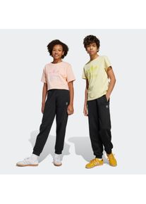 Kinder Sporthose "BOYFRIEND PANTS", schwarz, sportlich, Gr. 128, adidas originals, Obermaterial: 70% Baumwolle, 30% Polyester, Hosen