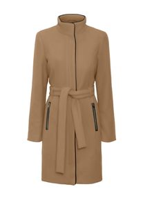 Véro Moda VERO MODA Damen Kurzmantel "VMBLASSJESSY AW WOOL JACKET GA LCS", beige, modisch, Gr. L, unifarben, Web, Obermaterial: 64% Polyester, 30% Wolle, 6%