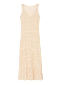 s.Oliver Damen Strickkleid, beige, sexy, Gr. 36, unifarben, leicht transparent, Strick, Obermaterial: 60% Baumwolle, 40% Polyester, Kleider, in