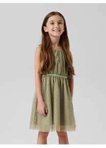 name it Mädchen Tüllkleid "NKFVABOSS SPENCER"tea detail:with tone in tone lurex, modisch, Gr. 158, Tüll, Obermaterial: 100% Polyester, Kleider, mit