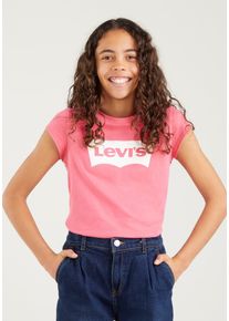 LEVI'S KIDS Mädchen T-Shirt "BATWING TEE", rot, Gr. 4, bedruckt, Jersey, Obermaterial: 100% Baumwolle, Shirts, for GIRLS