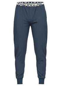 Tom Tailor Herren Pyjamahose "Brügge", Gr. 50, blau, Single Jersey, Obermaterial: 60% Baumwolle, 40% Polyester, casual, Hosen, mit seitlichen Taschen