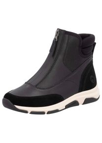 Remonte Damen Winterboots, Gr. 42, schwarz, Leder, Veloursleder, Textil, sportlich, Schuhe, Keilabsatz, Winterstiefelette, High Top-Sneaker mit