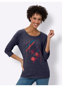 Classic Basics Damen 3/4-Arm-Shirt "3/4-Arm-Shirt", bunt, Gr. 50, gemustert, mehrfarbig, bedruckt, 50% Baumwolle, 50% Polyester, 100% Baumwolle,