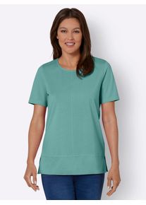 Classic Basics Damen Kurzarmshirt "Kurzarm-Shirt", grün, Gr. 54, unifarben, 100% Baumwolle, Shirts