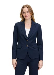 BETTY & CO BETTY & CO Damen Longblazer "Betty & Co Klassischer Blazer mit Taschen", blau, modisch, Gr. 44, Obermaterial: 59% Polyester, 37% Viskose, 4%