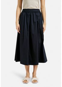 Milano Italy Damen Maxirock, blau, casual, Gr. 42, unifarben, Material: 100% Baumwolle, Röcke, mit Elastikbund