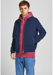 Jack & Jones JACK & JONES Herren Blouson "HARRINGTON BOMBER", blau, modisch, Gr. XS, Obermaterial: 100% Polyester, Jacken