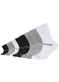 Camano Kinder Socken "mesh ventilation", Gr. 23, schwarz, Baumwollmischung, unifarben mit Farbeinsatz, Socken, mit atmungsaktiver Materialstruktur