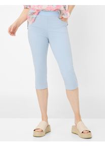 Damen 3/4-Hose "Style PAMINA CAPRI", blau, Gr. 38, RAPHAELA BY Brax, 96% Baumwolle, 4% Elasthan, Hosen