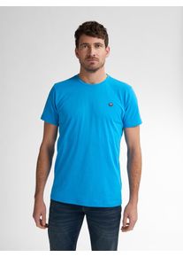 Herren Rundhalsshirtschwarz aqua, casual, Gr. XXL, PETROL INDUSTRIES, unifarben, Jersey, Obermaterial: 100% Baumwolle, Shirts, mit Logo Stickerei