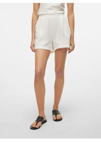Véro Moda VERO MODA Damen Shorts "VMNATALI HW SHORTS NOOS", weiß, casual, Gr. XL, unifarben, Web, Obermaterial: 100% Baumwolle, Hosen