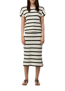 s.Oliver Damen Sweatshirtsanftes weiß stripe, casual, Gr. 34, gestreift, Strick, Jersey, Obermaterial: 59% Baumwolle, 33% Modal, 7% Polyester, 1%