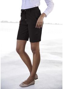 Lascana Shorts schwarz Gr. 32 für Damen. Mit Bindeband. Lässig Geschnitten
