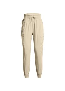Under Armour Run Trail Laufhose Damen - beige - Gr. L - Polyester/Elastan