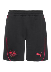 Puma Rb Leipzig Fußballshorts Herren - schwarz - Gr. M - Baumwolle/Polyester