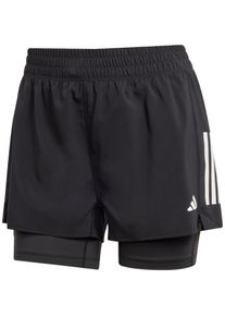 Adidas Own The Run 2In1 Funktionsshorts Damen - schwarz - Gr. XS - Polyester