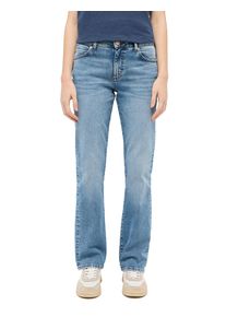 Mustang Damen Straight-Jeans "Damen Style Crosby Relaxed Straight", blau, Gr. 27, Denim/Jeans, 99% Baumwolle, 1% Elasthan, Jeans