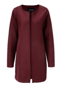 Damen Longblazer, rot, feminin, Gr. 44, Aniston SELECTED, unifarben, Ottomane, Obermaterial: 100% Polyester, Blazer, in modischer Länge