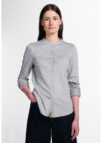 Eterna Damen Shirtbluse "FITTED", grau, klassisch, Gr. 42, 100% cotton, Blusen, EASY IRON (bügelleicht)