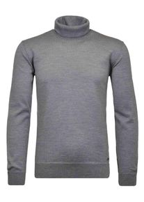 Ragman Herren Rollkragenpullover, grau, casual, Gr. XXL, 100% Wolle, Pullover