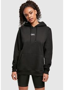 MisterTee Damen Rundhalspullover "MisterTee Damen Ladies OFF Hoody", schwarz, klassisch, Gr. S, mehrfarbig, 65% Baumwolle, 35% Polyester, Pullover