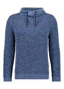 Ragman Herren Rollkragenpullover, blau, casual, Gr. 6XL, 100% Baumwolle, Pullover