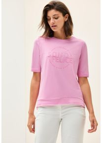 Cecil Damen T-Shirtcherry blossom pink, casual, Gr. S, bedruckt, Obermaterial: 48% Baumwolle, 48% Modal, 4% Elasthan, Shirts, mit Wording